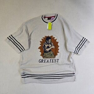 Y2K PLATINUM FUBU FAT ALBERT MOHAMMAD ALI SWEAT T-SHIRT BEANIE 3X DEADSTOCK TAGS